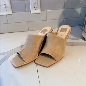 Dolce Vita Tan Suede Mules